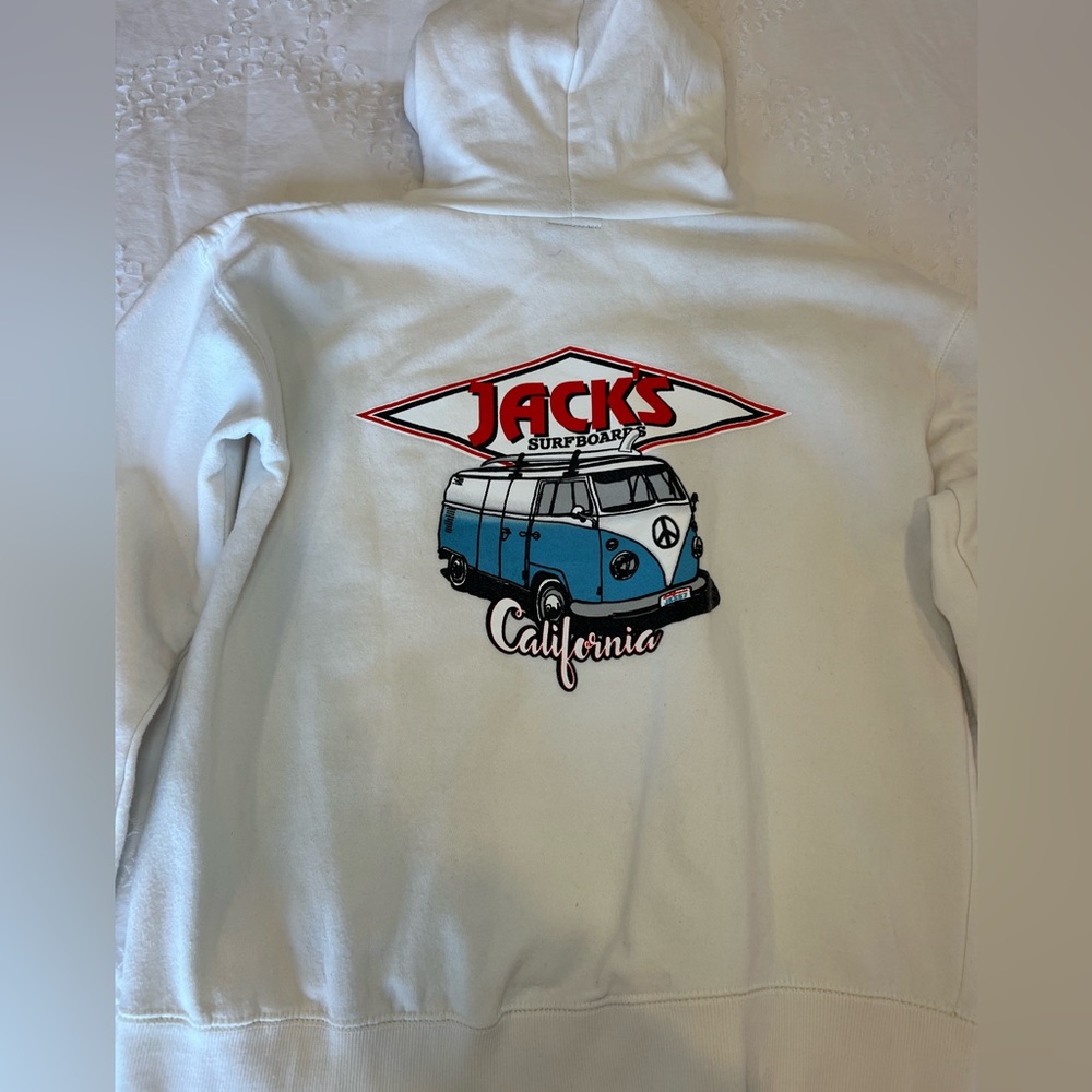 Jack’s Surfboards Women’s Classic White Pullover Hoodie